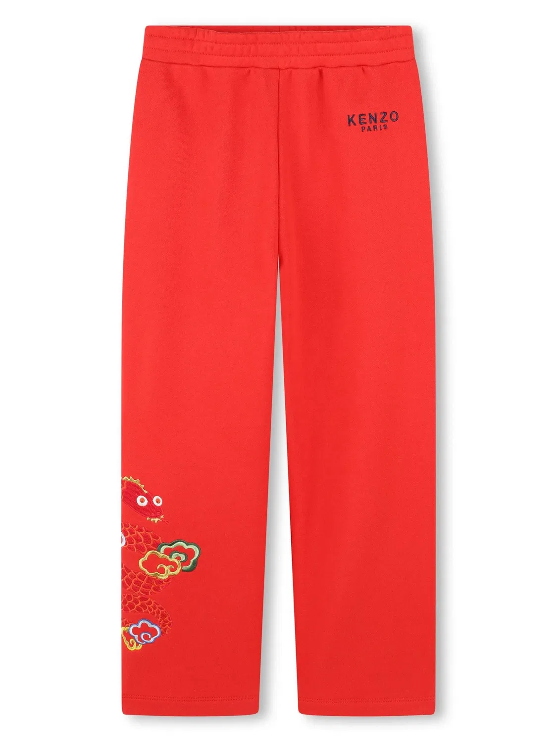 Вышитые спортивные брюки Kenzo, ярко-красный