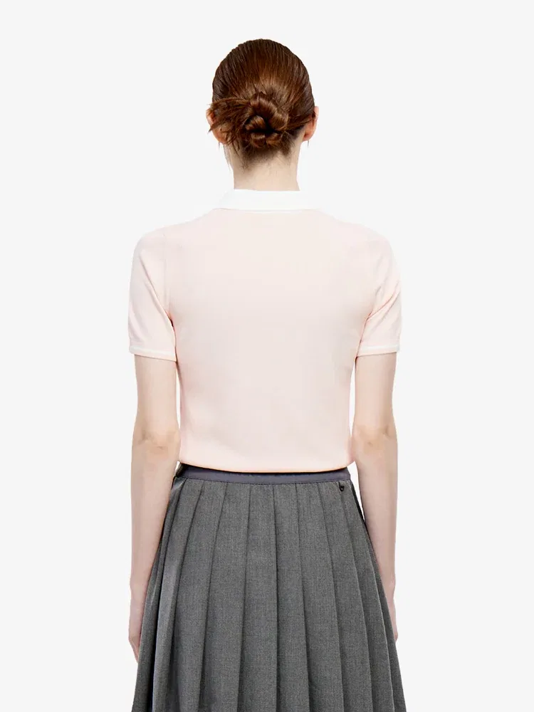 Свитер Polo Basic LACOSTE, Розовый — фото 3