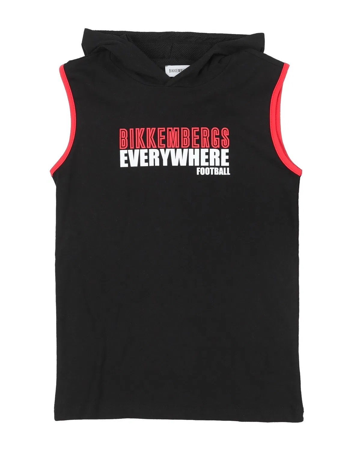 Детский джерси без рукавов с капюшоном Bikkembergs, черный
