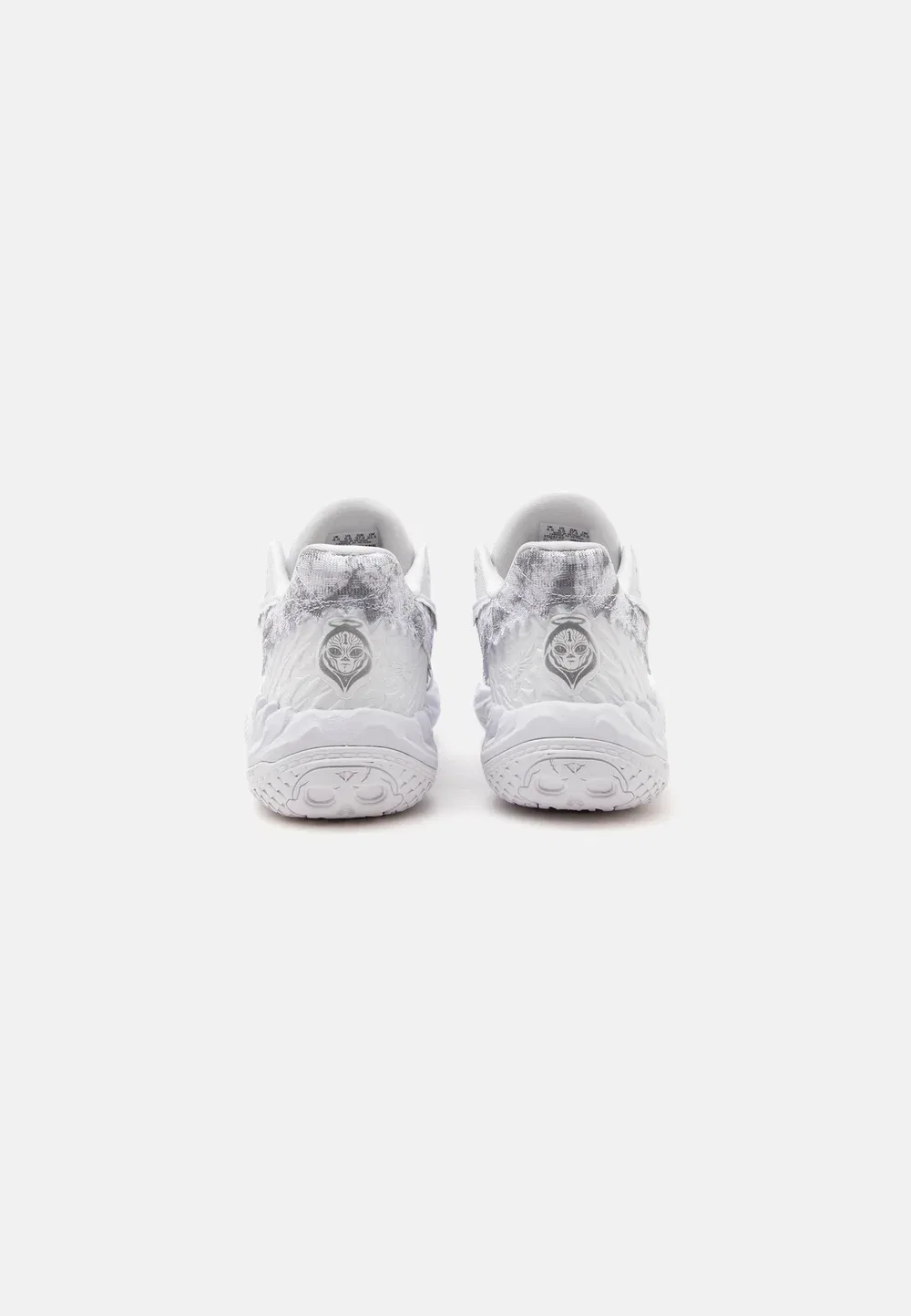 Mb05 lo team jr унисекс - баскетбольные кроссовки Puma, White/Gray Echo — фото 3