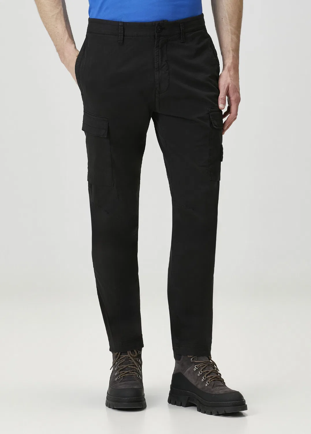 Карго брюки Stretch Twill Stone Island, black — фото 2