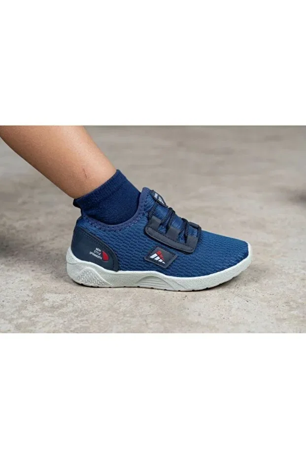 Детские кроссовки для девочек на плоской подошве Kantex, Navy Blue — фото 4