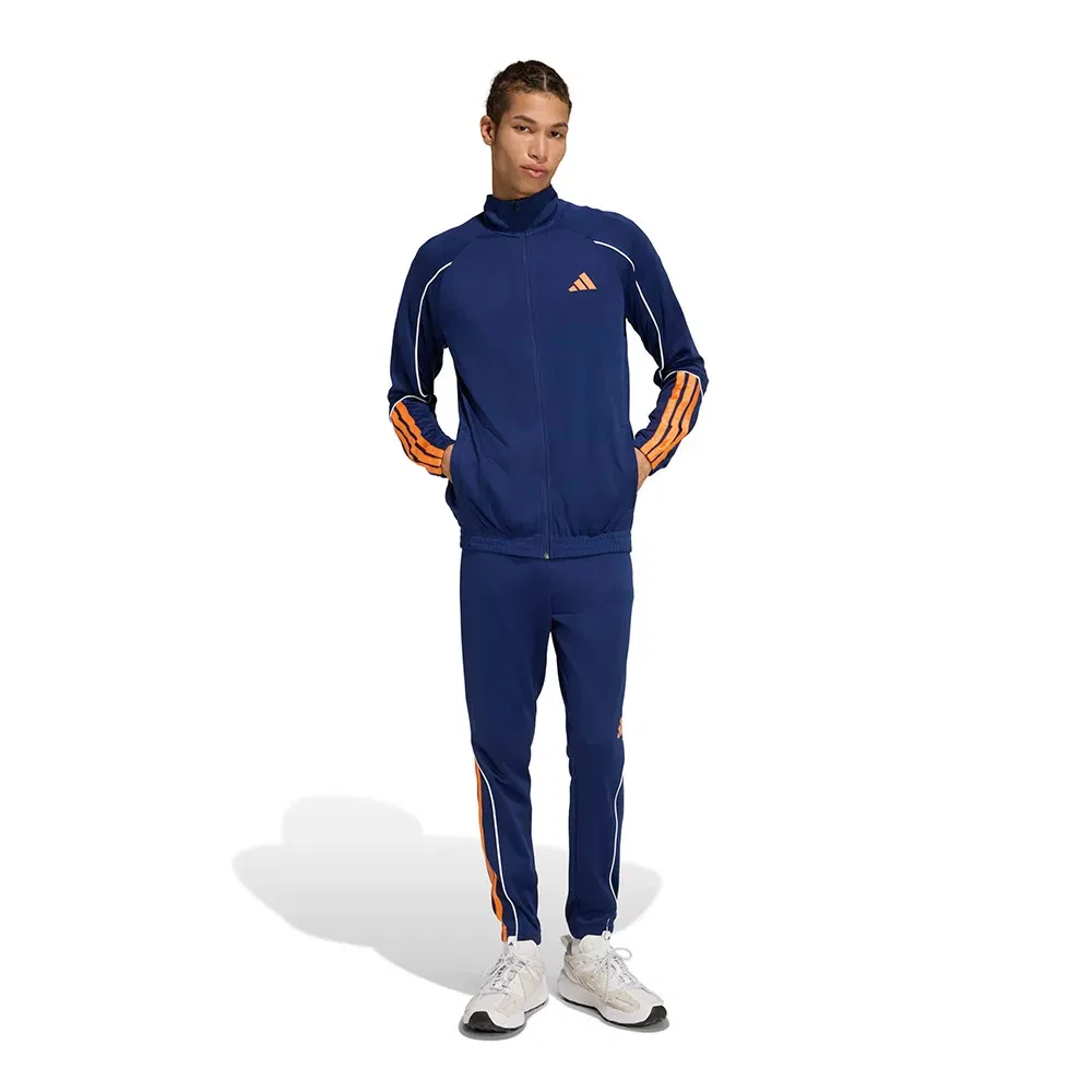 Мужской спортивный костюм с принтом 3 Stripes Adidas, Blue