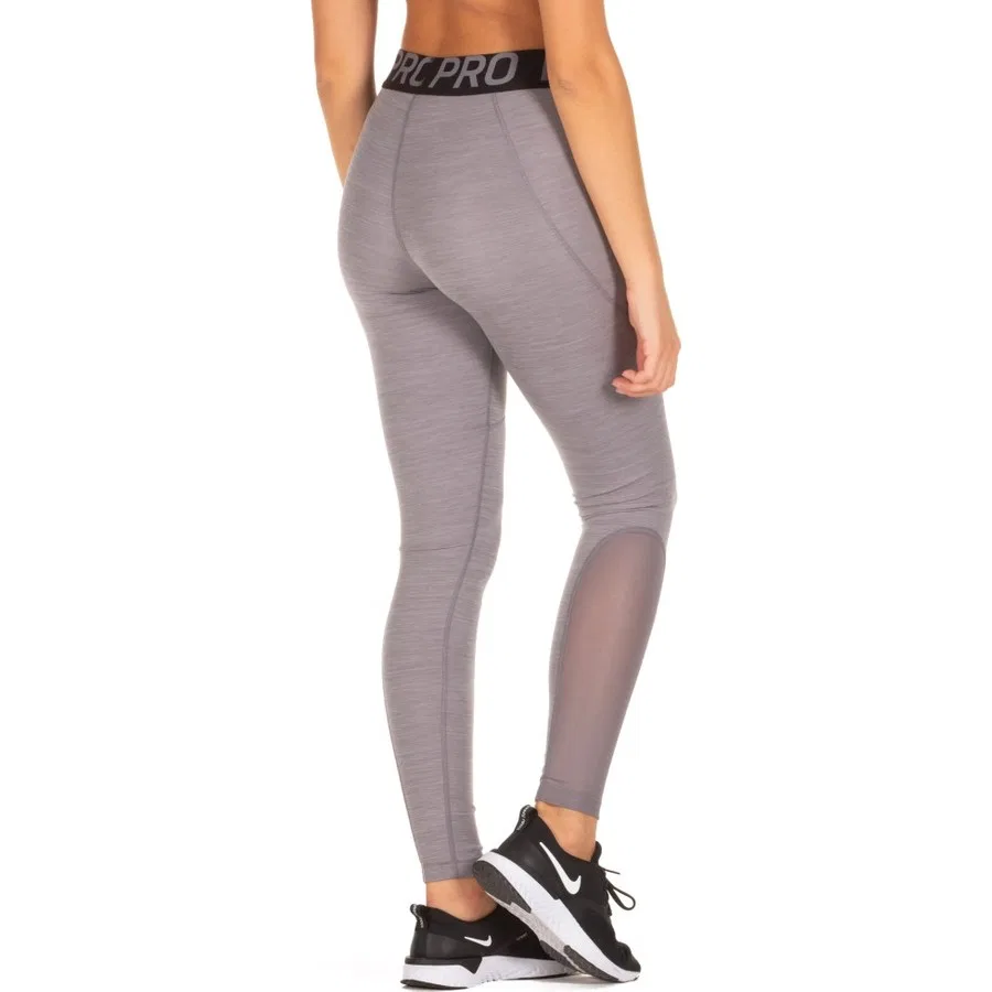 Спортивные леггинсы с панелями из сетки Pro 365 Dri-Fit Training Nike, Серый — фото 4