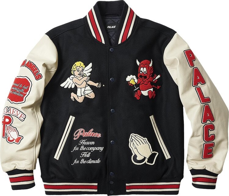 

Куртка Palace Fallen Angels Varsity Jacket 'Navy', синий