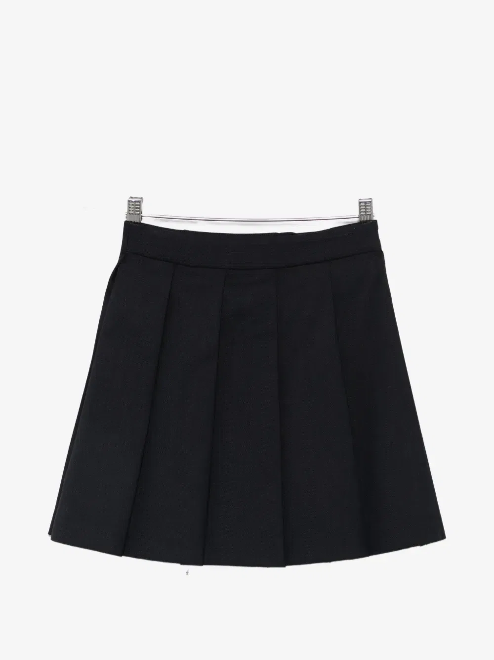 Плиссированная юбка на пуговицах Emporio Armani Kids, черный — фото 2