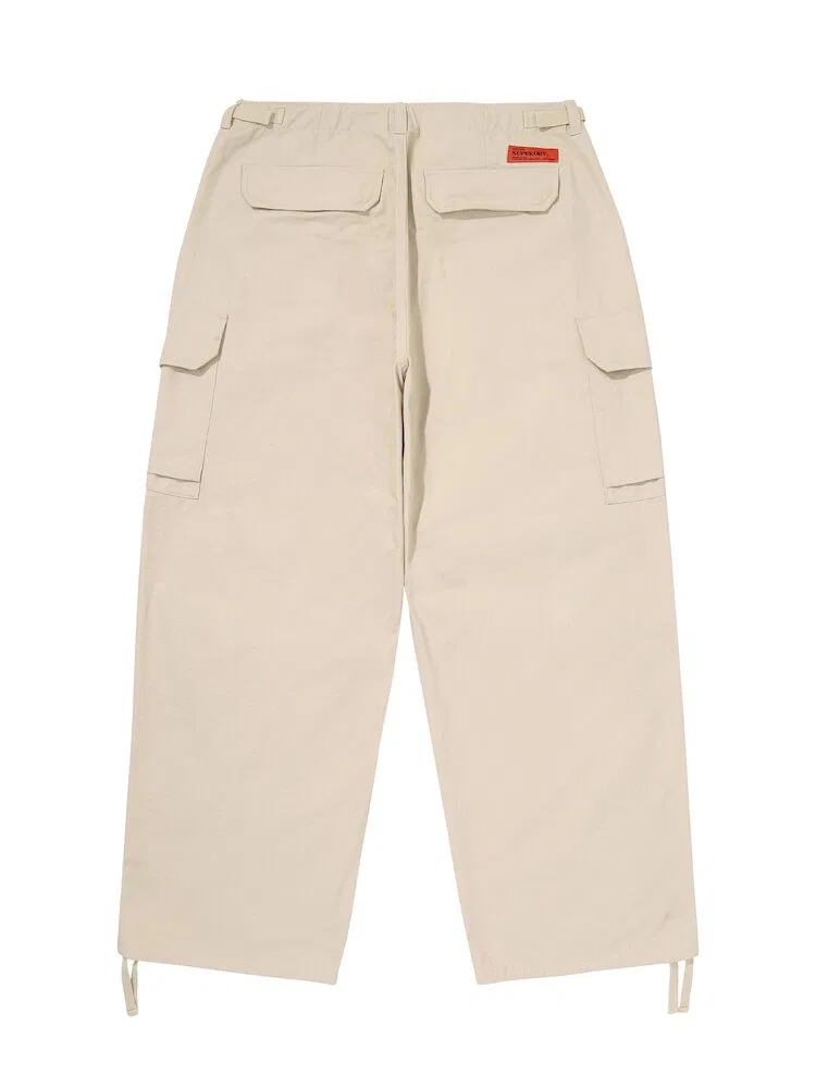 Широкие брюки Cargo Parachute SUPERDRY, Beige — фото 4