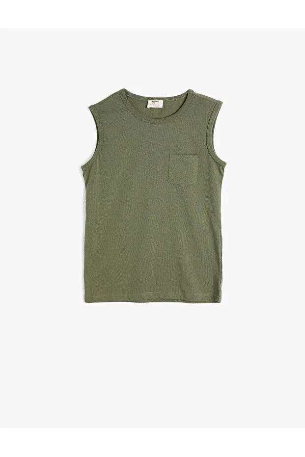 Детская майка без рукавов Koton, Green/886
