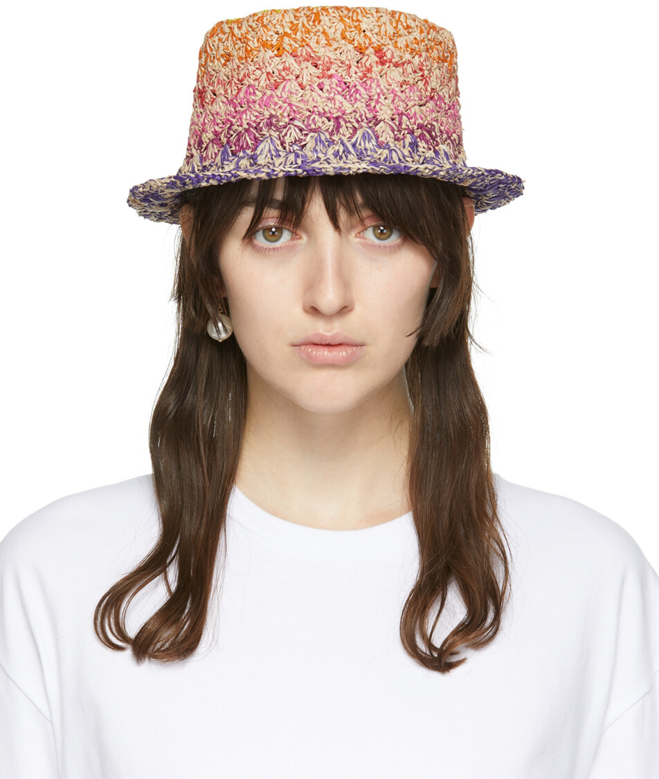 

Разноцветная шляпа из рафии Isabel Marant