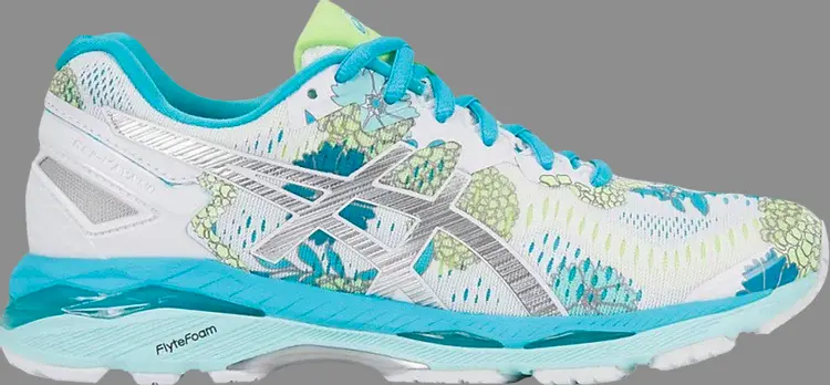 

Лимитированные кроссовки wmns gel kayano 23 'white floral' Asics, белый