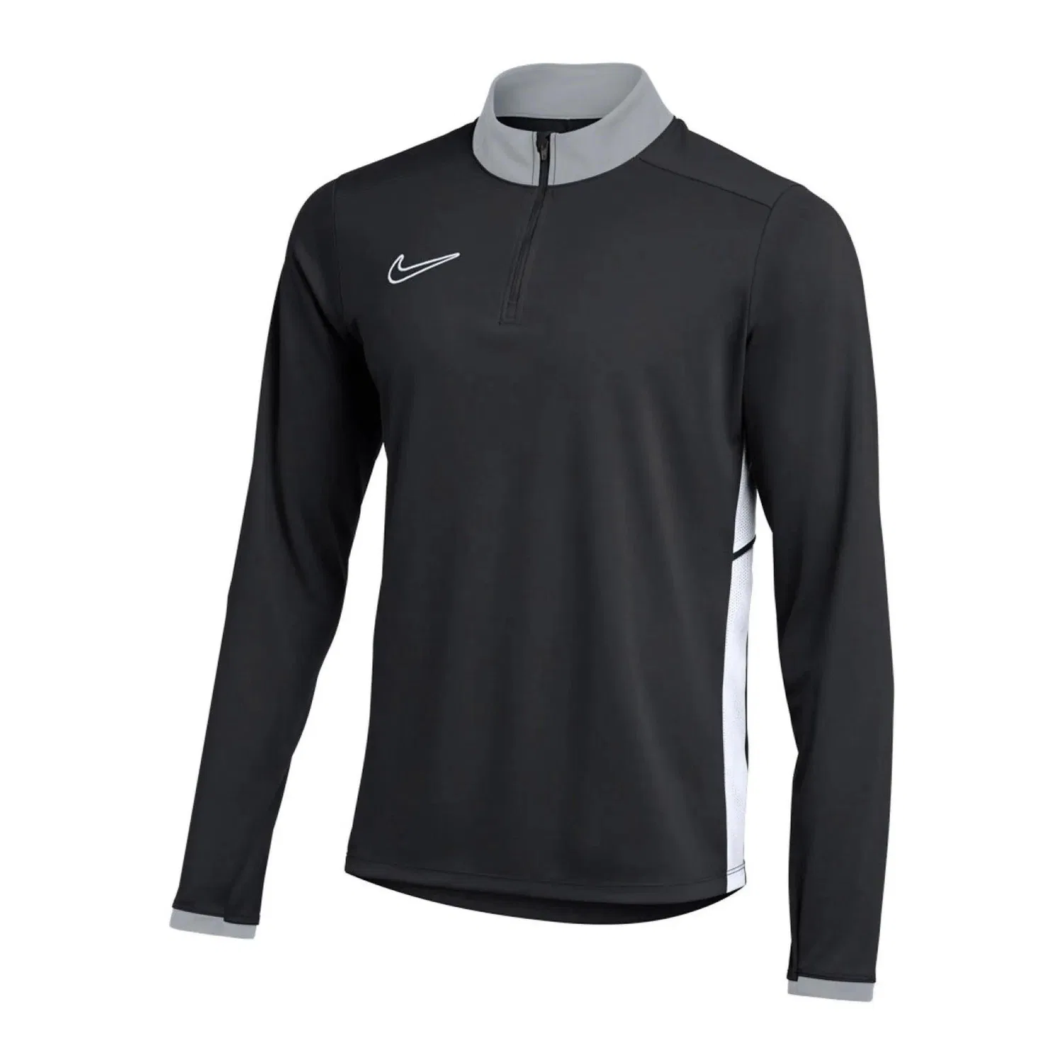 Детский тренировочный пуловер с короткой молнией Nike Academy 25 Drilltop, Schwarz