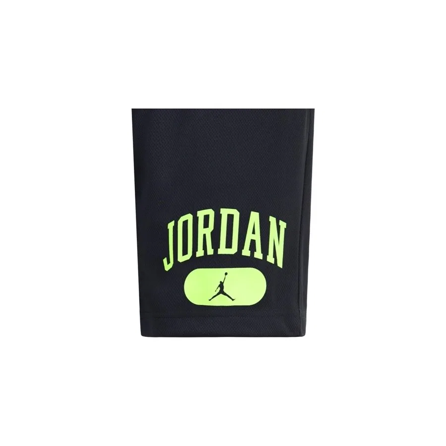 Детские шорты из сетки Jordan Jdb Mesh Pe Short Nike, Черно-зеленый — фото 3