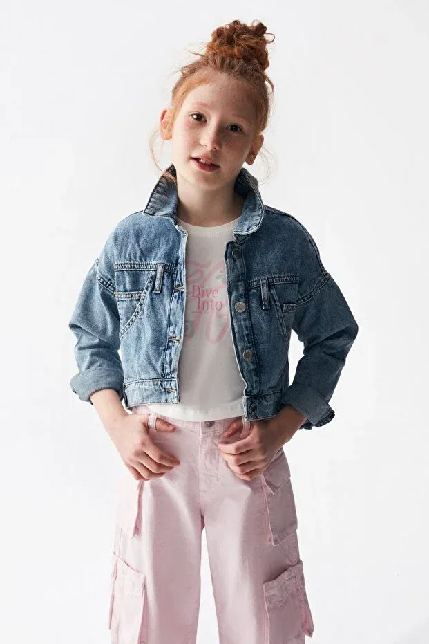 Детская куртка Madrid Chueca для девочек, 8-14 лет, синяя Hausekids