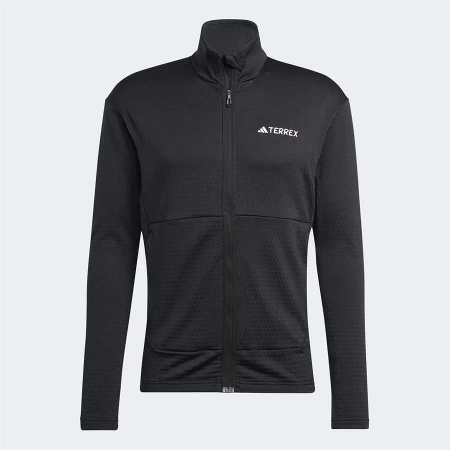 Куртка-флис с полной застежкой-молнией Terrex Multi Light Fleece Full-Zip Jacket adidas, Черный — фото 2