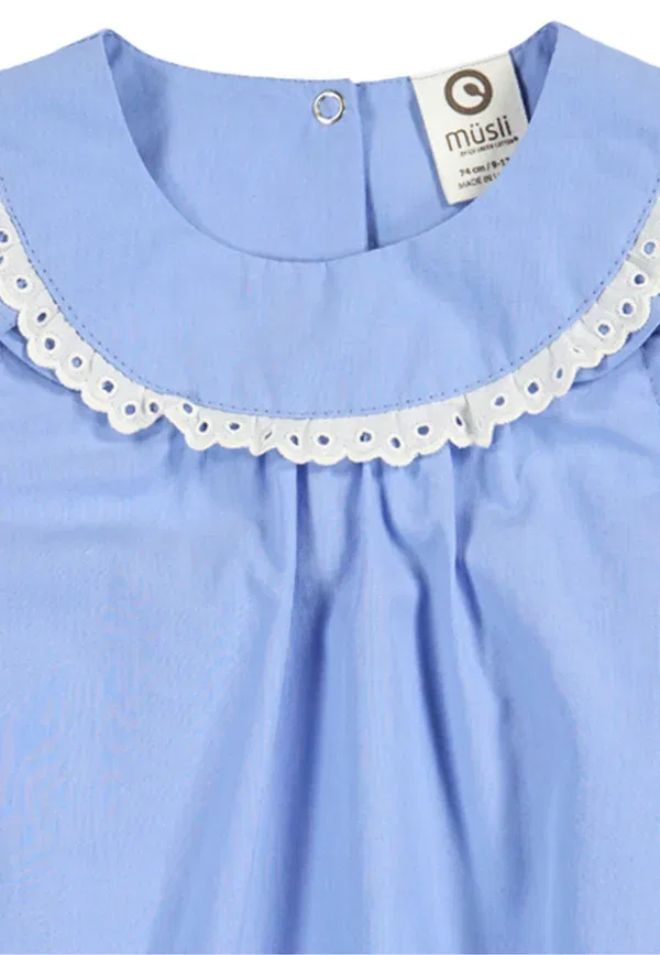 Боди хлопковое Baby- und kleinkindzubehor 1581033500 Musli By Green Cotton, Shell Blue, синий — фото 3