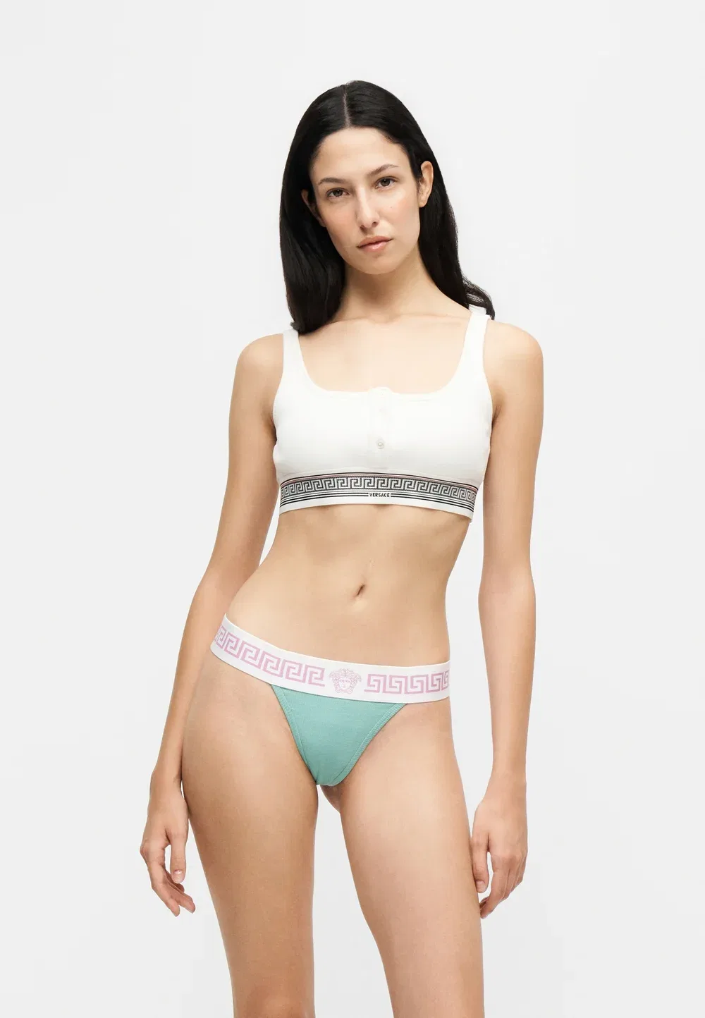 Трусики Versace, Sea Green/White/Lilac
