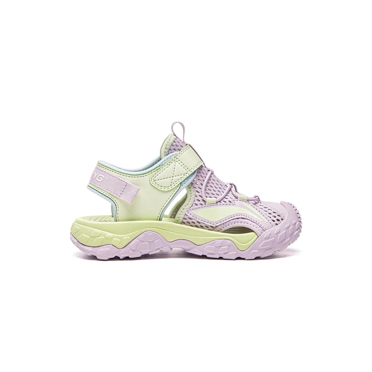 Детские сандалии с низким верхом Sports Life Collection Light Orchid Purple/Light Fruit Green Li-Ning YOUNG — фото 2