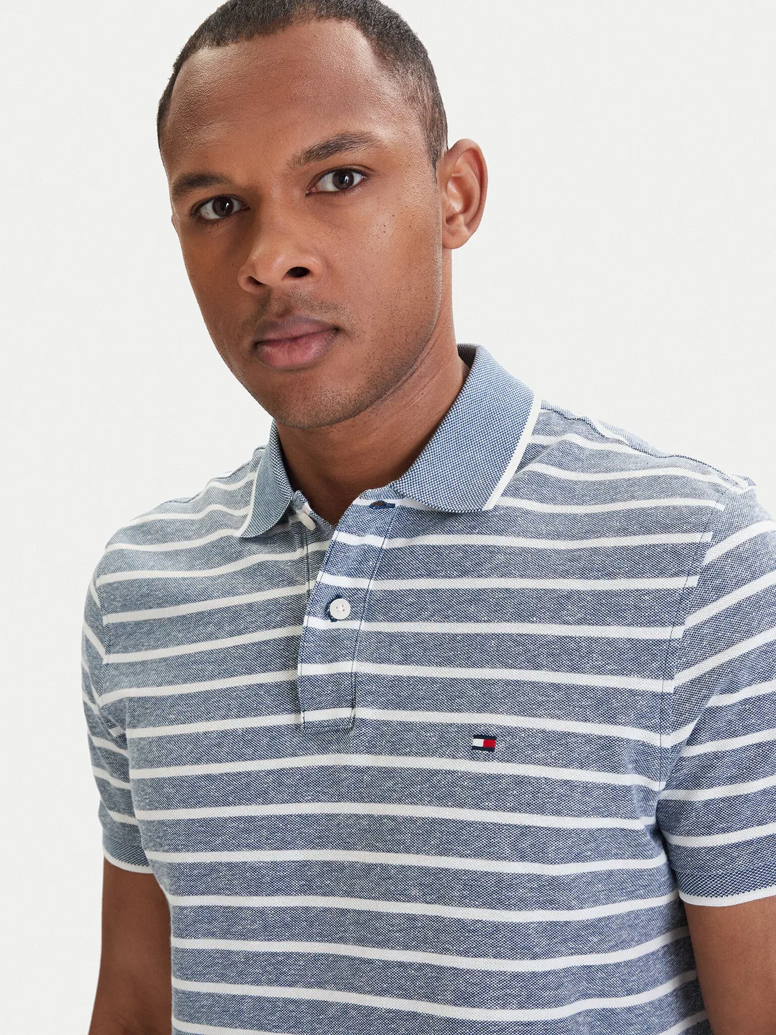 Мужское поло стандартного кроя Tommy Hilfiger, синий — фото 4