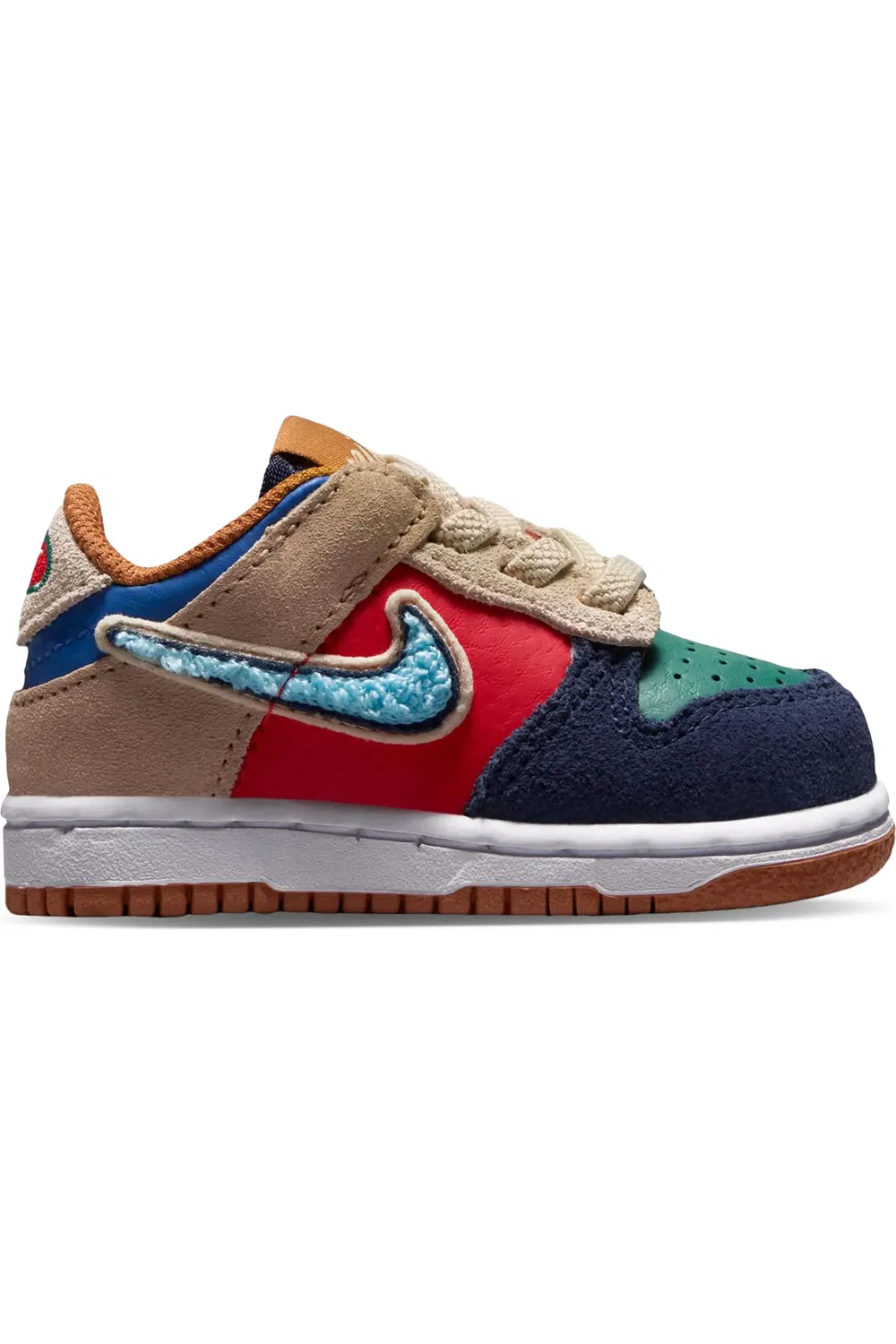 Кроссовки детские баскетбольные Dunk Low Nike, 410 Mnnavy/Spd Rd — фото 2