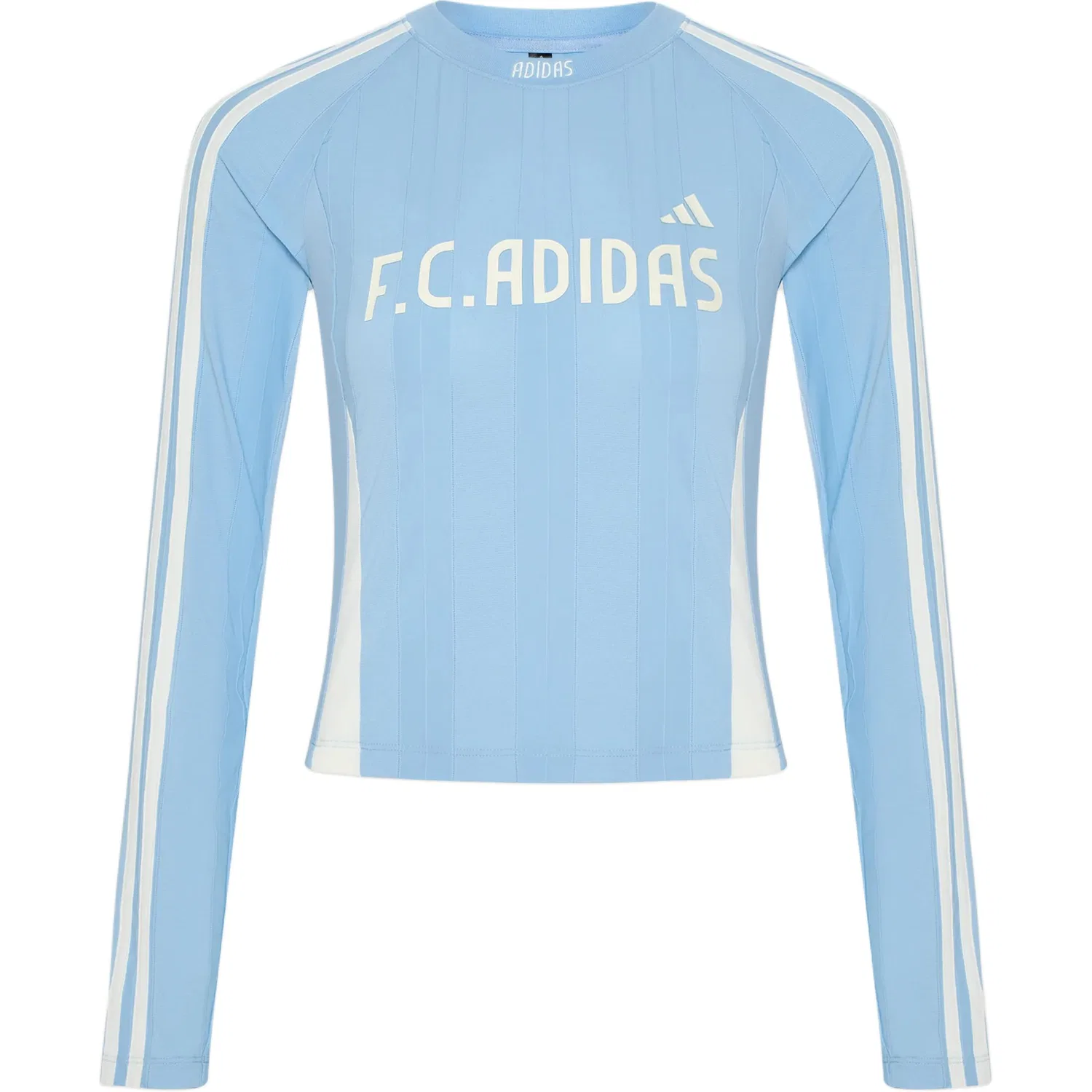 Женская футболка с круглым вырезом, синяя, Adidas, Blue