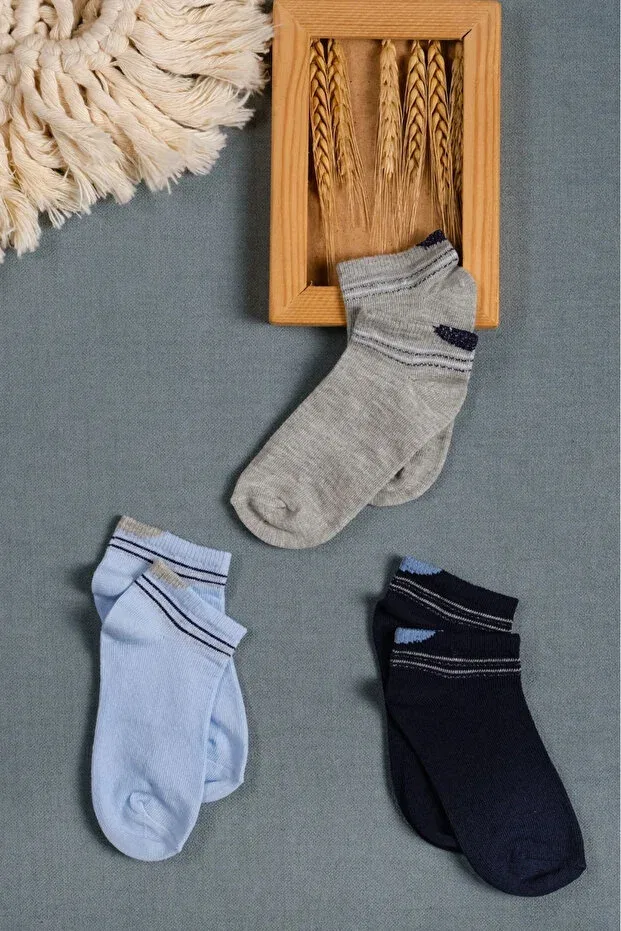Детские пинетки-носочки для мальчиков хлопковые с принтом Cocole Socks, Multicolor — фото 2
