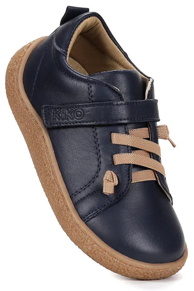 Детские спортивные туфли для девочек кожаные Arad Kiko Kids, Navy Blue