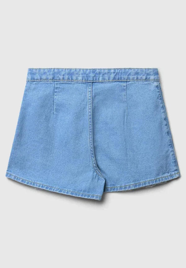 Юбка джинсовая A-line skirt Terranova, Blu Denim Medio, синий — фото 4