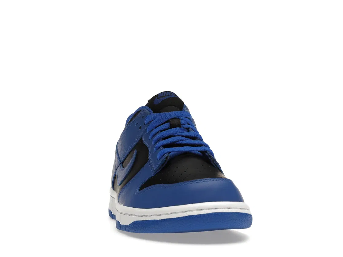 Детские кроссовки на шнуровке Nike Dunk Low Retro, Black/Hyper Cobalt/White — фото 2