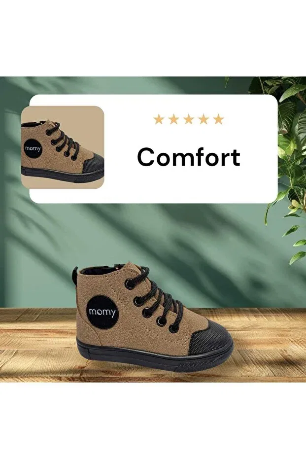 Детские ботинки для девочек с ортопедической стелькой Momykids, Brown