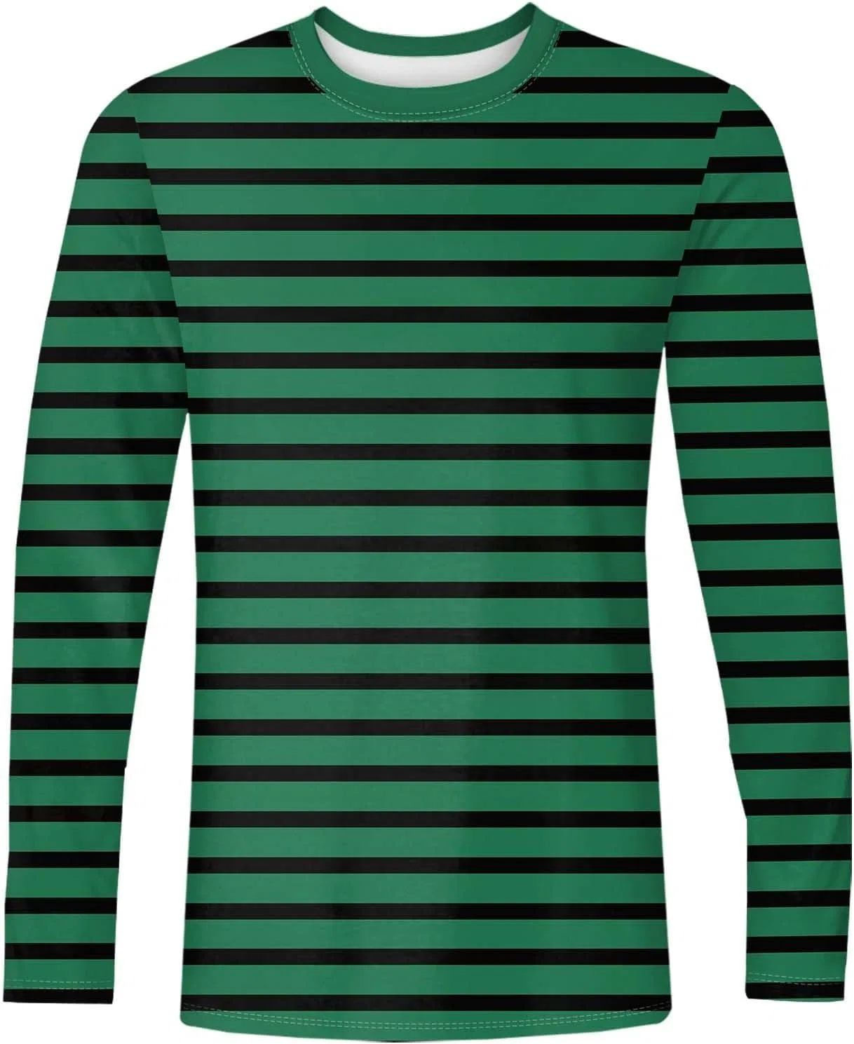 Мужская длинная футболка с круглым вырезом, 2-green — фото 2