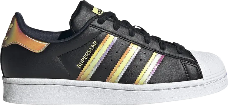 

Кроссовки Adidas Superstar J 'Iridescent - Black', черный