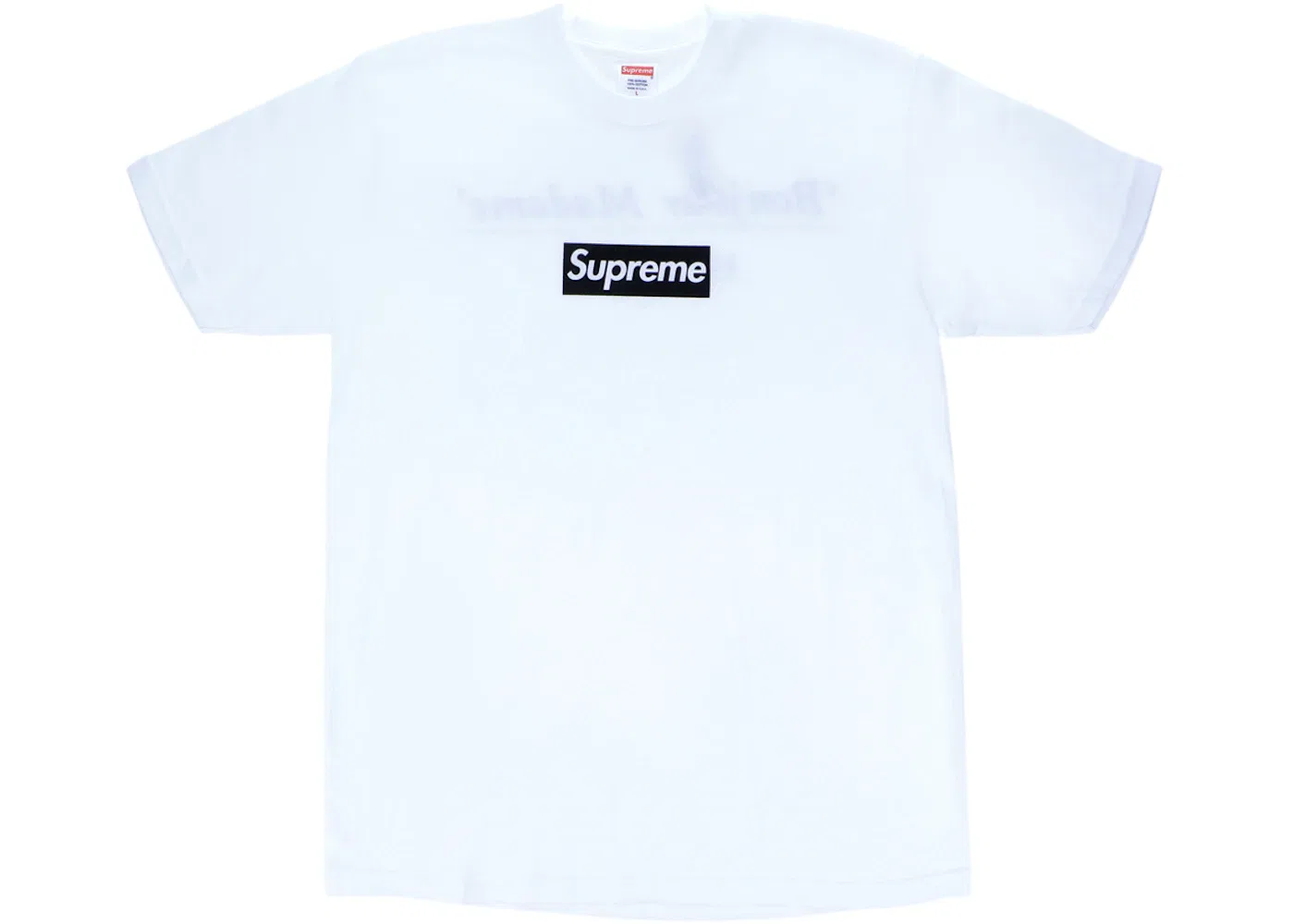 Мужская футболка с принтом Supreme Paris Box Logo, White