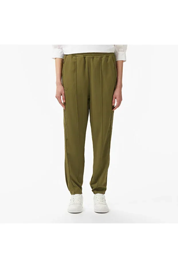 Джоггеры Lacoste Bmy-Khaki, свободного кроя, зеленые — фото 2