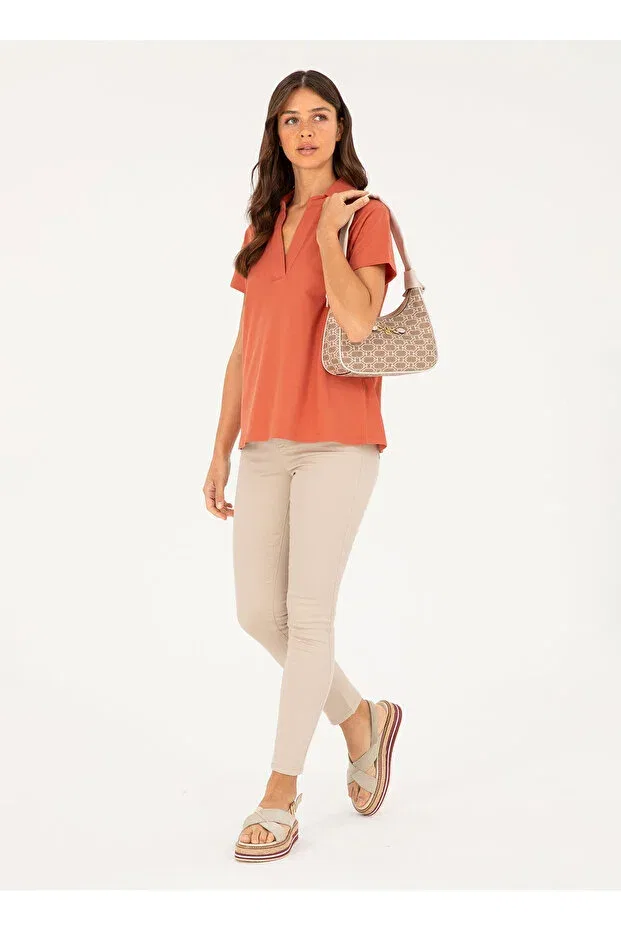 Женские брюки однотонные U.S. Polo Assn., Stone