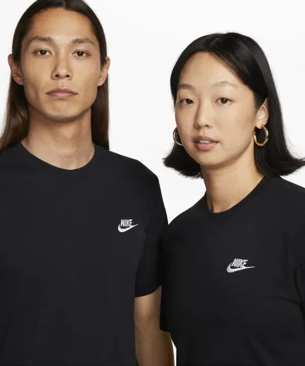 Футболка с коротким рукавом спортивная Nike, черно-белая — фото 3