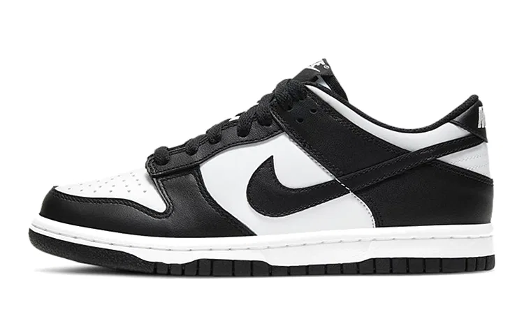 Детские кроссовки для скейтбординга с низким верхом Nike Dunk Black White