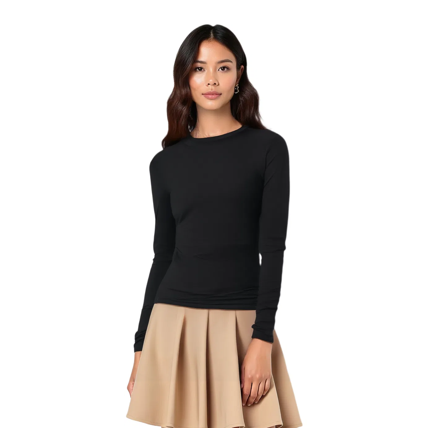 Женская футболка Regular T Shirt UNIQLO, Black — фото 3