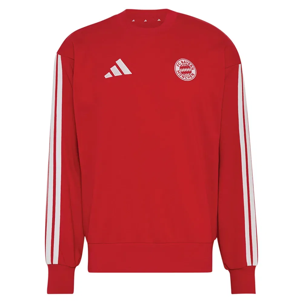 Мужской свитшот с длинным рукавом FC Bayern Munich DNA Adidas, Red — фото 3