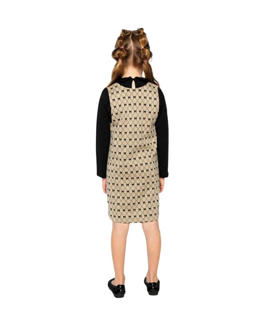 Джемпер без рукавов с принтом бабочки, модель Chic Occasionwear Deux par Deux, Beige Printed Bow Ties — фото 4