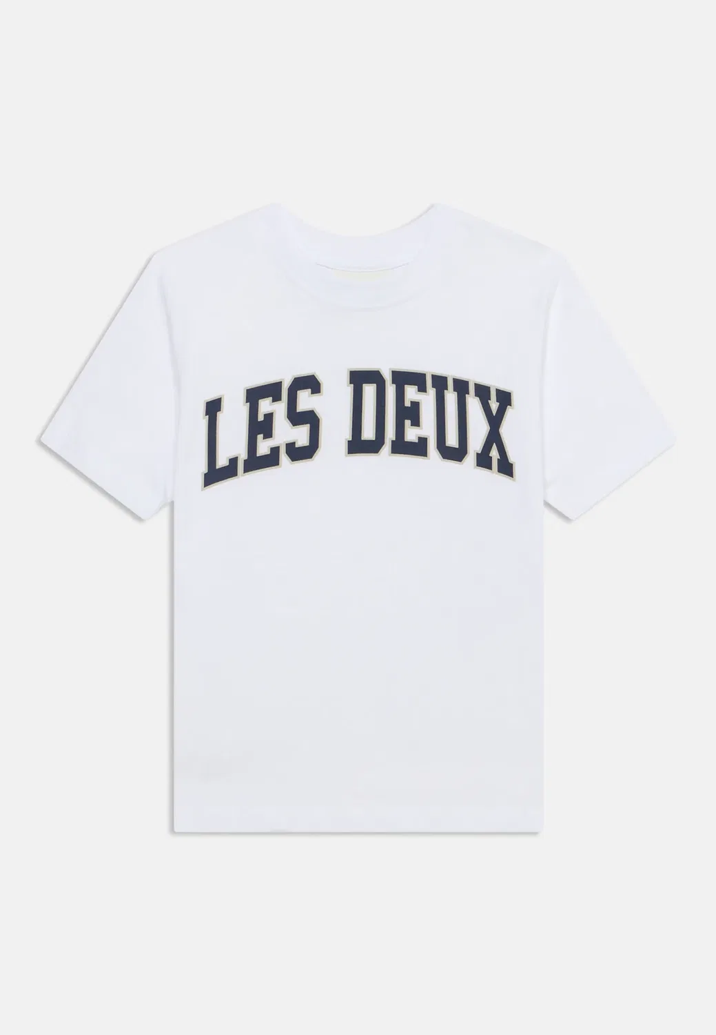 Футболка унисекс с принтом для колледжа Les Deux, White