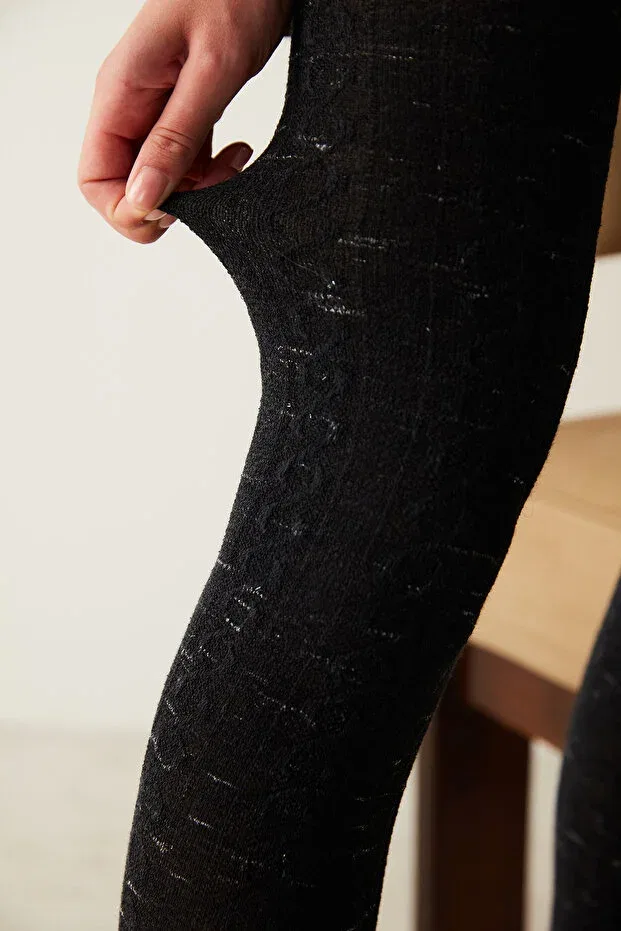 Детские колготки с блестками Karina Glitter Pantyhose Penti, Black - Silver