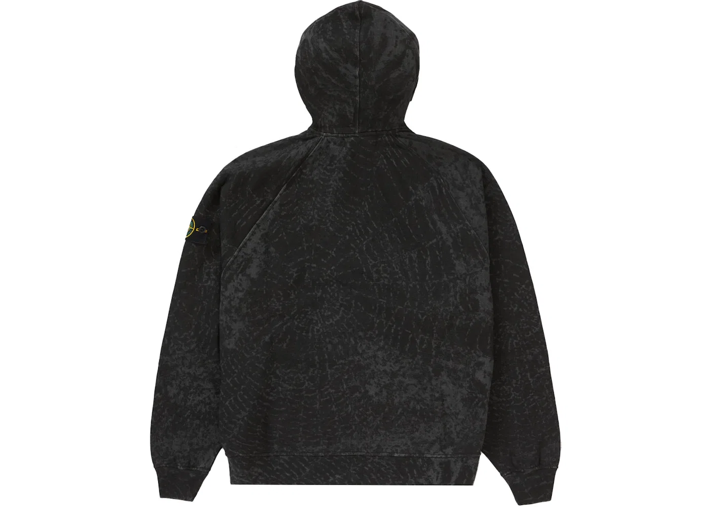 Мужской худи с принтом Supreme Stone Island Sweatshirt (FW23), Black — фото 2