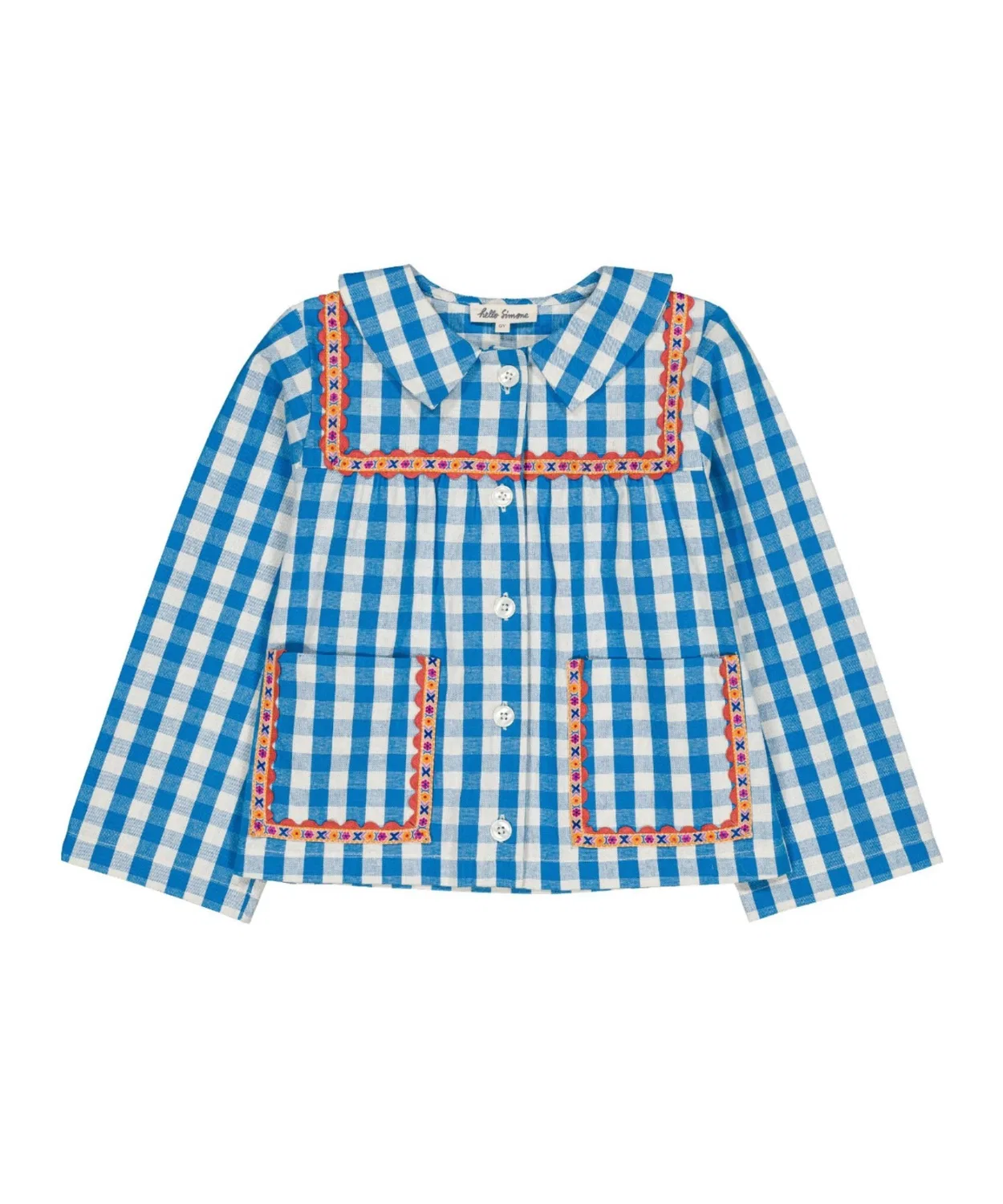 Детская куртка с принтом Ambra jacket Ibiza Blue hello Simone, Blue