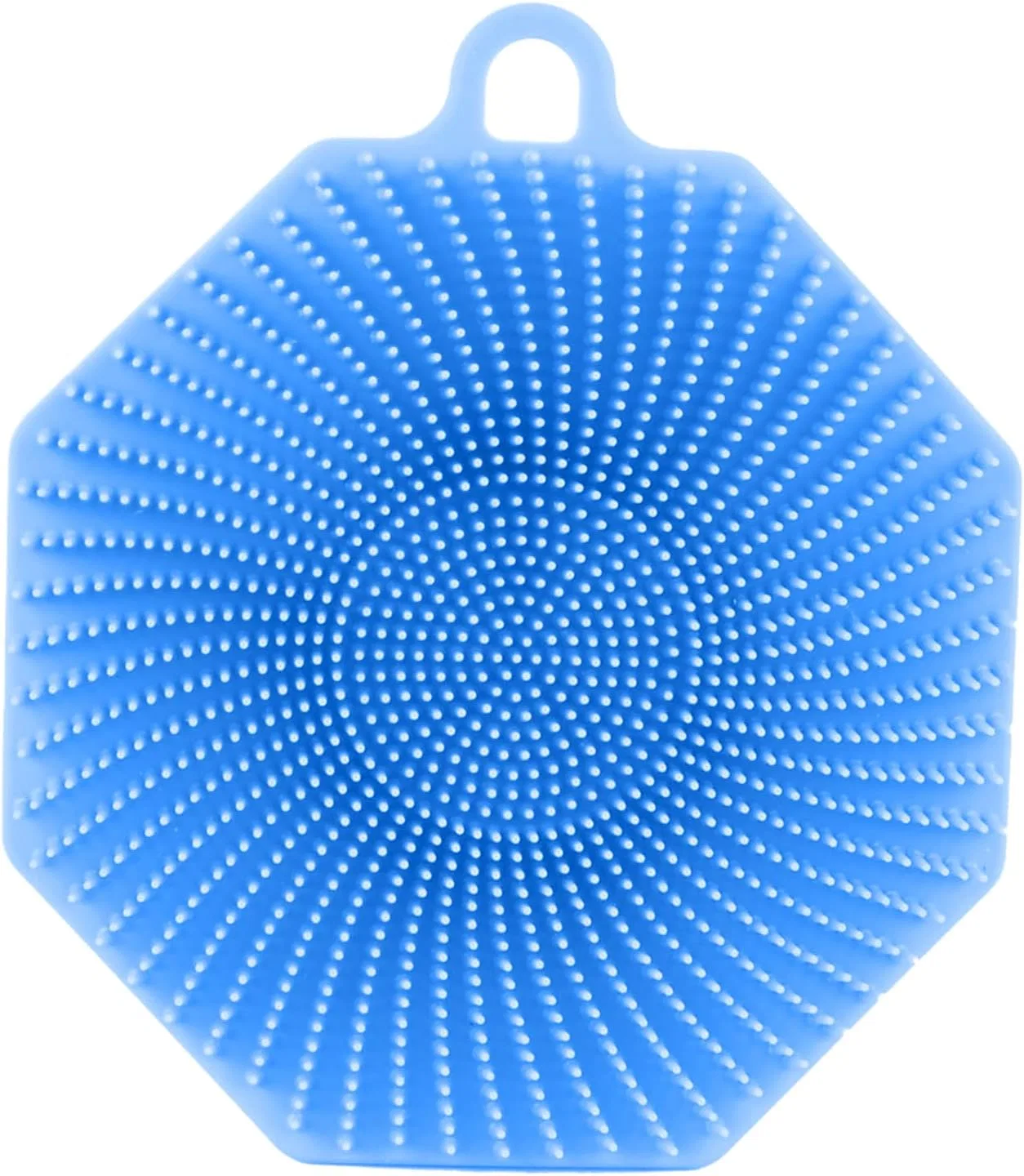 Силиконовая мочалка для душа, Generic, 12.5 x 11 x 2.5 см, Blue