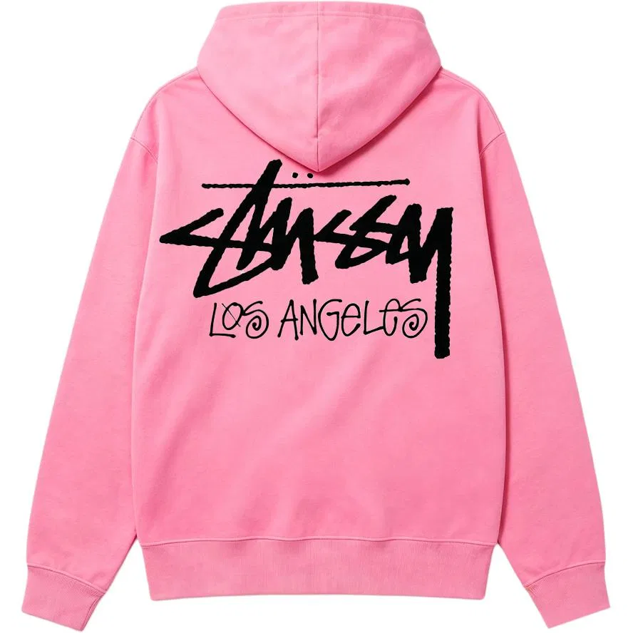Детский свитшот с капюшоном Black SS26 Sweatshirts Unisex Hooded Non Detachable Moderate Stussy — фото 4