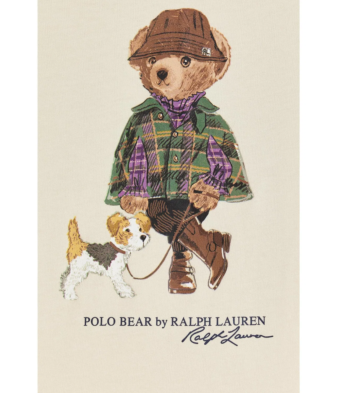 Хлопковая футболка Polo Bear (для младенцев) Polo Ralph Lauren Kids, Estate Cream — фото 3