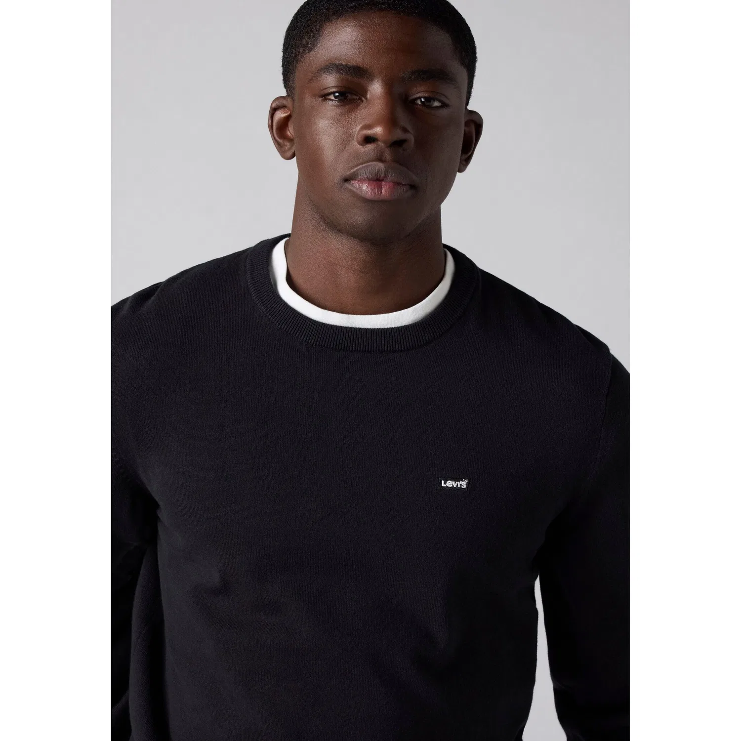 Мужской пуловер с круглым вырезом Lightweight HM Sweater Levi's, Meteorite — фото 4