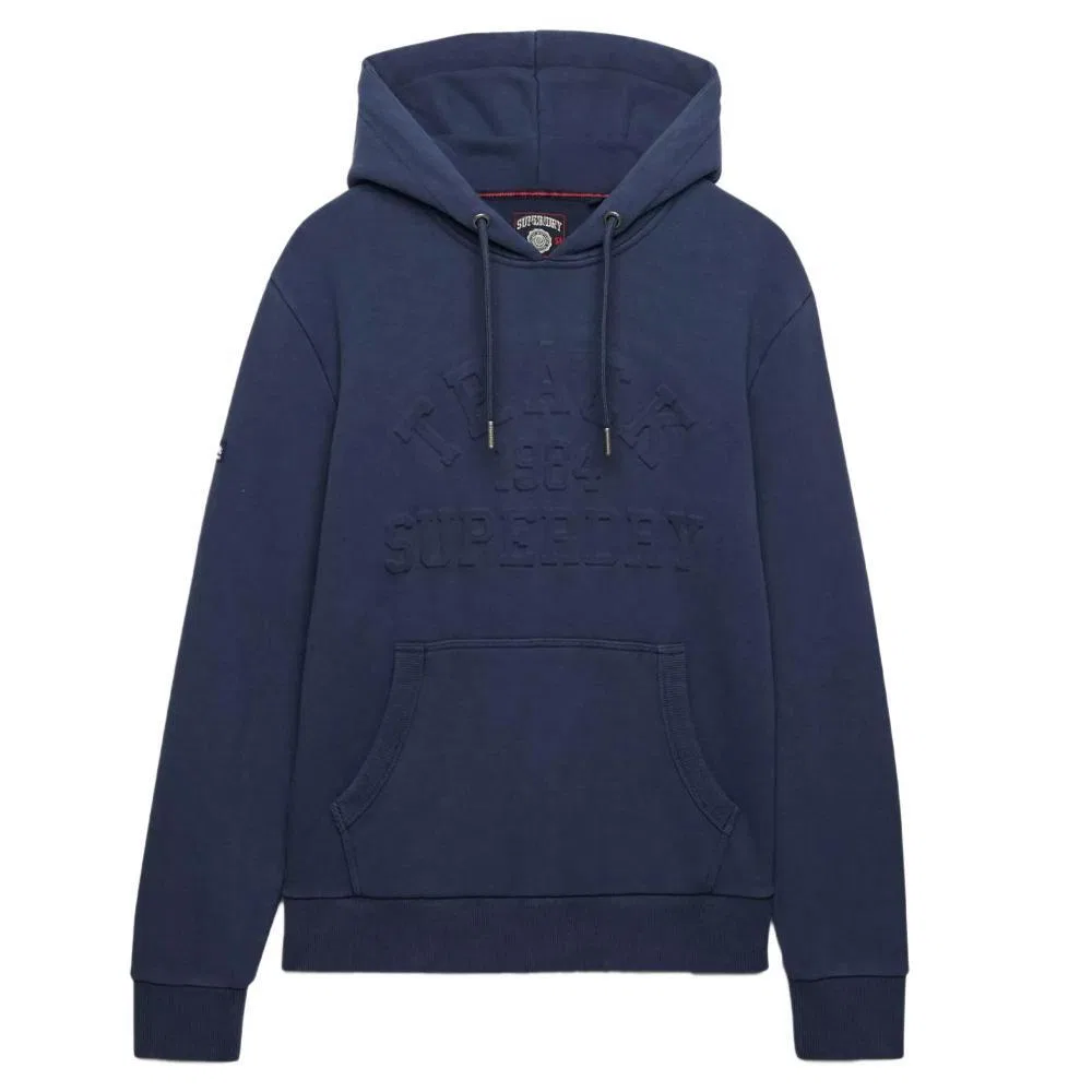 Мужской свитшот с капюшоном Athletic Superdry, Navyblau — фото 2
