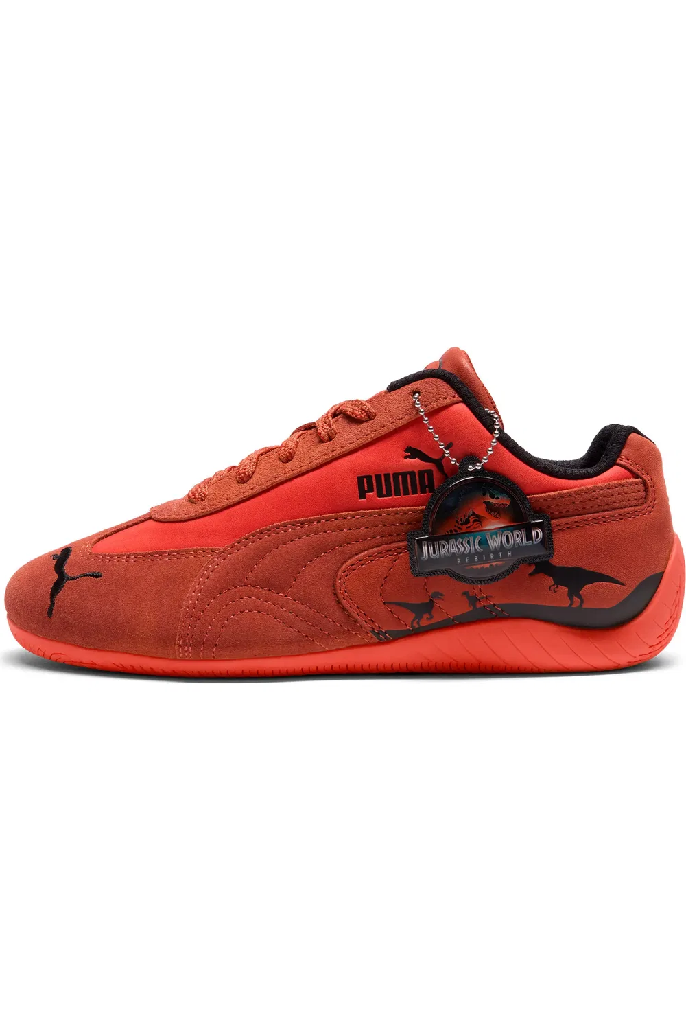 Детские кеды скоростные с динозаврами Jurassic World Speedcat PUMA, Candy Apple/Bordeaux Red — фото 4
