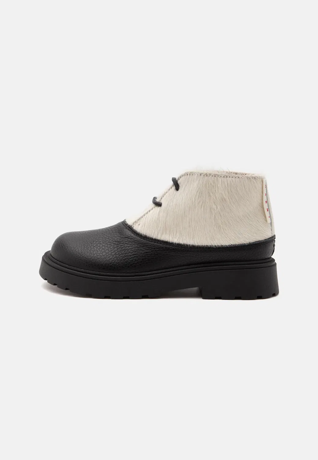 Унисекс - ботильоны на шнуровке Marni, Black/White